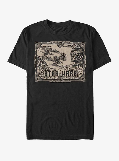 Star Wars Old Fashioned Space Fight T-Shirt