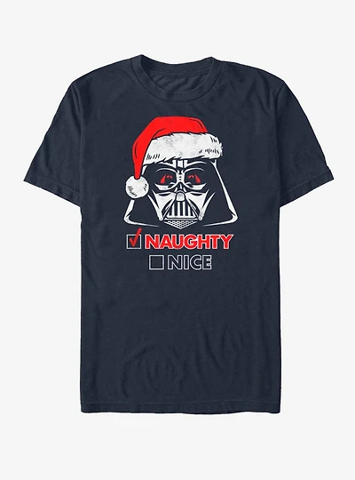 Star Wars Santa Vader Naughty Nice T-Shirt