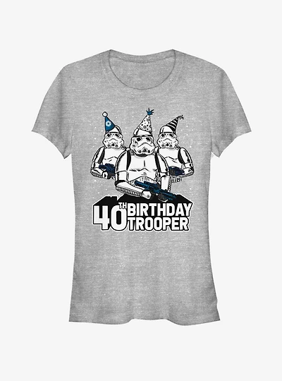 Star Wars Birthday Trooper Fourty Girls T-Shirt