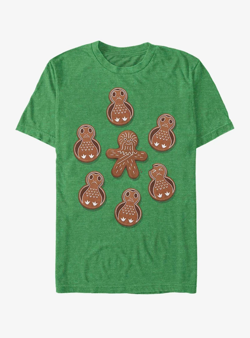 Star Wars Porg Chewie Holiday Cookies T-Shirt