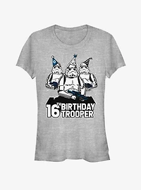 Star Wars Birthday Trooper Sixteenth Girls T-Shirt
