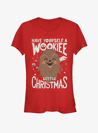 Star Wars Chewbacca Wookiee Little Christmas Girls T-Shirt