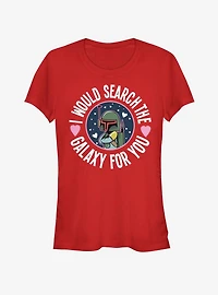 Star Wars Search The Galaxy Boba Fett Girls T-Shirt