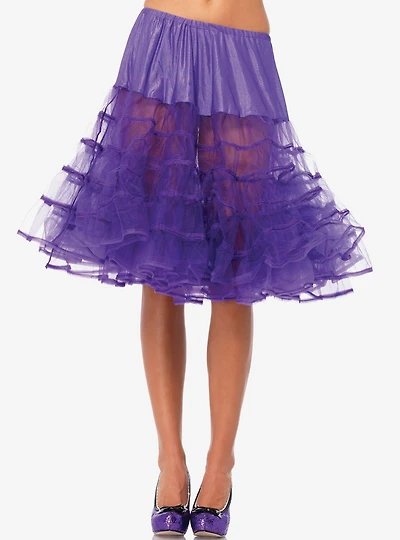 Purple Knee Length Petticoat
