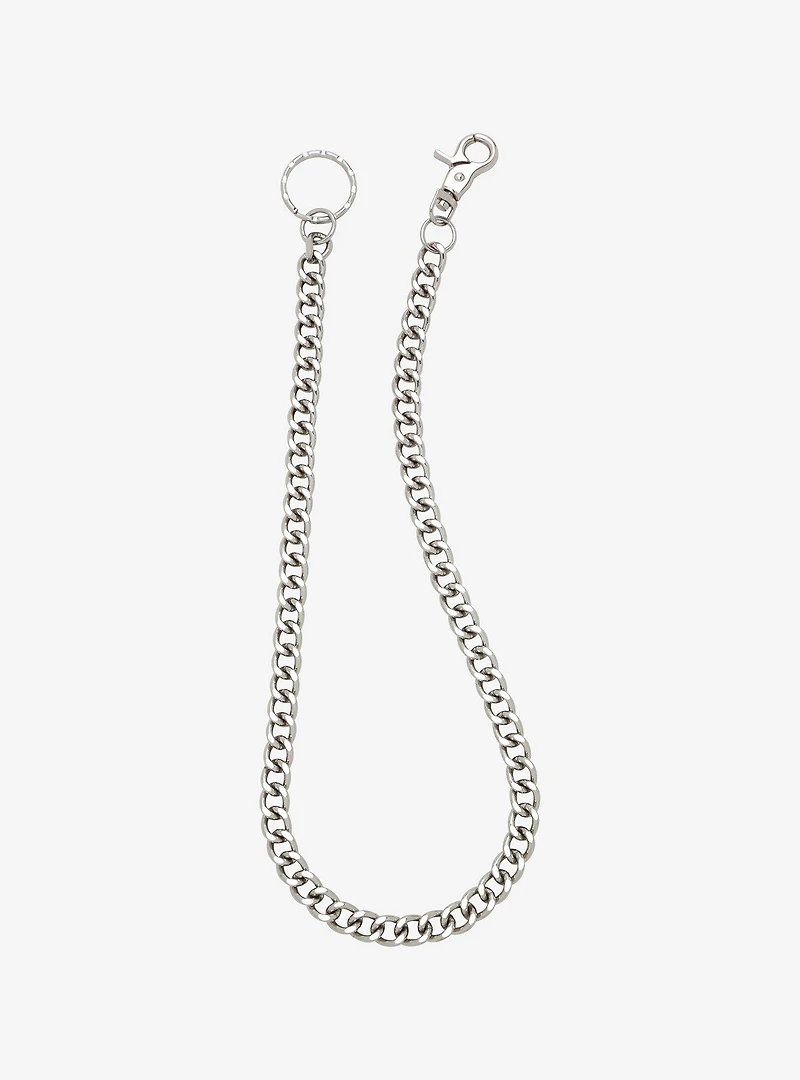 Silver Inch Basic Wallet Chain
