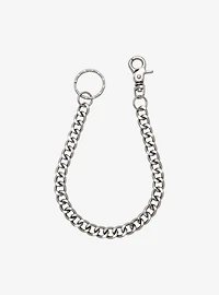 Silver 12 Inch Basic Wallet Chain