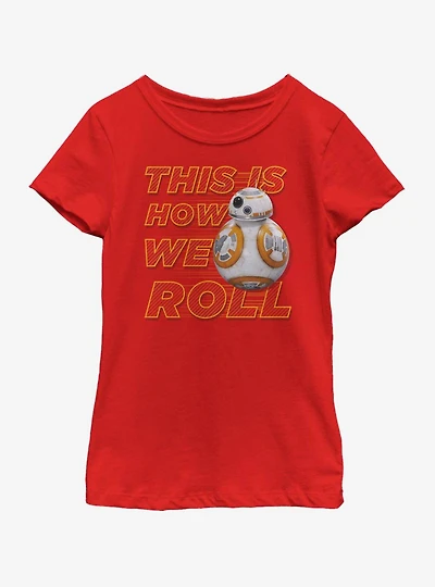Star Wars: The Force Awakens This Is How We Roll Back Youth Girls T-Shirt