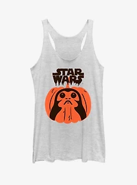 Star Wars: The Last Jedi Porg Pumpkin Womens Tank Top