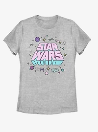 Star Wars Pop Out Logo Womens T-Shirt