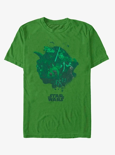 Star Wars Yoda Head Fill T-Shirt