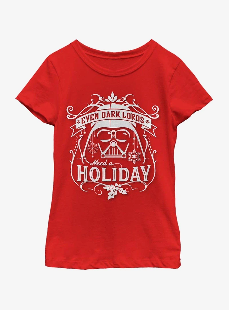 Star Wars Holiday Sith Youth Girls T-Shirt