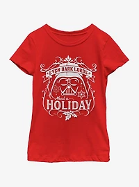 Star Wars Holiday Sith Youth Girls T-Shirt