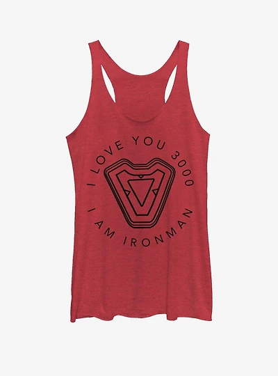 Marvel Iron Man Man's Heart Womens Tank Top