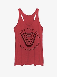 Marvel Iron Man Man's Heart Womens Tank Top