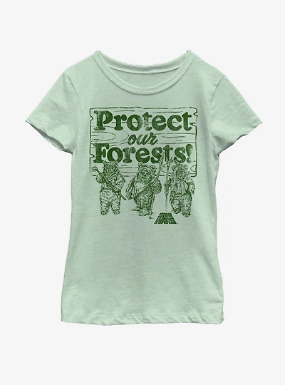 Star Wars Protect Our Forests Youth Girls T-Shirt
