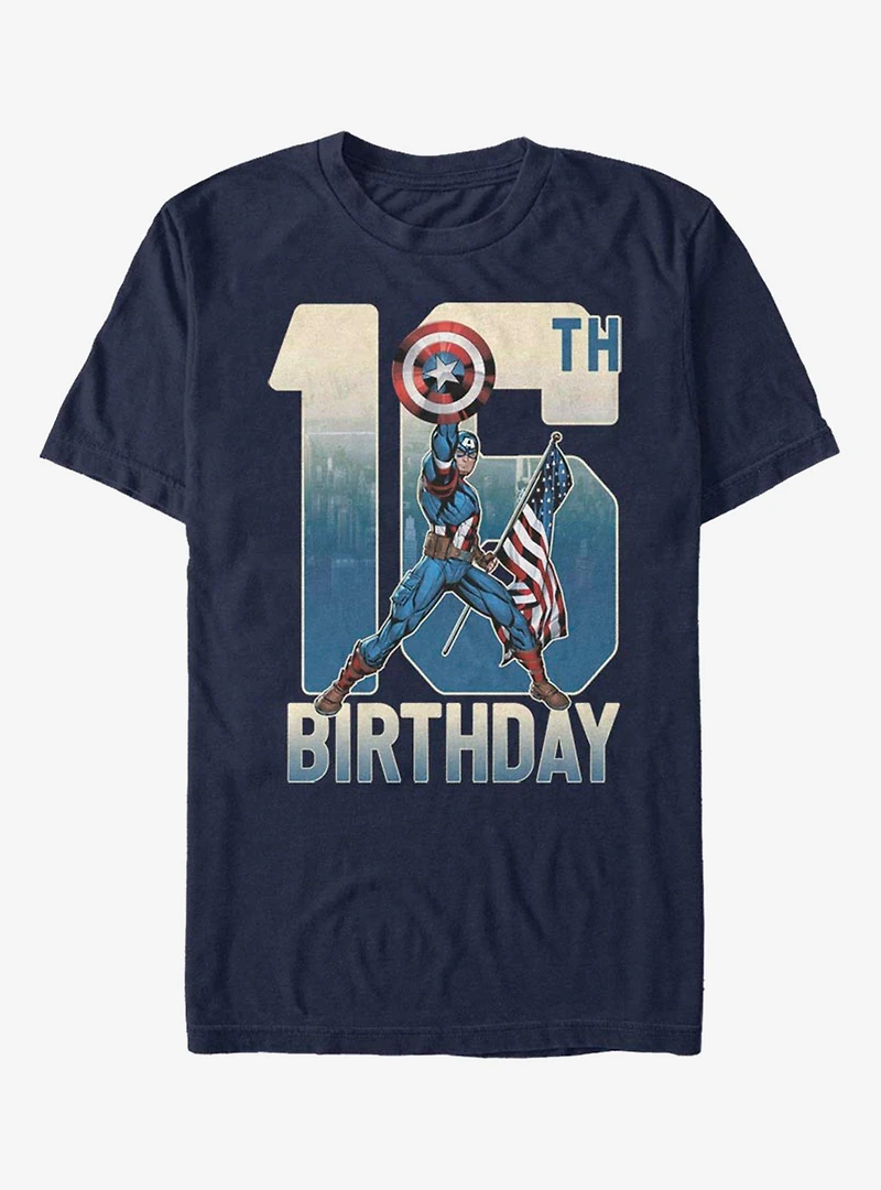 Marvel Captain America 16th Birthday T-Shirt