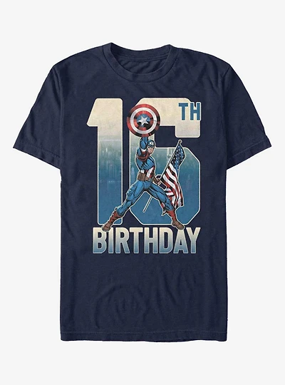 Marvel Captain America 16th Birthday T-Shirt