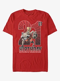 Marvel Guardians Of The Galaxy Groot 21st Birthday T-Shirt