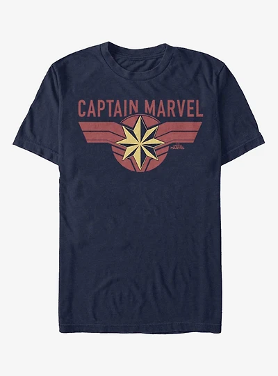 Marvel Captain Gold Logo T-Shirt
