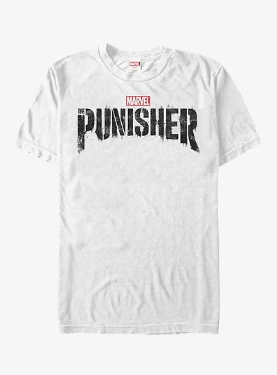 Marvel Punisher Black TV Logo T-Shirt