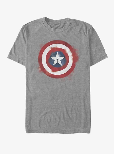 Marvel Avengers: Endgame Captain America Spray Logo T-Shirt
