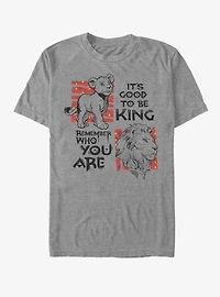 Disney The Lion King 2019 Simba Text T-Shirt