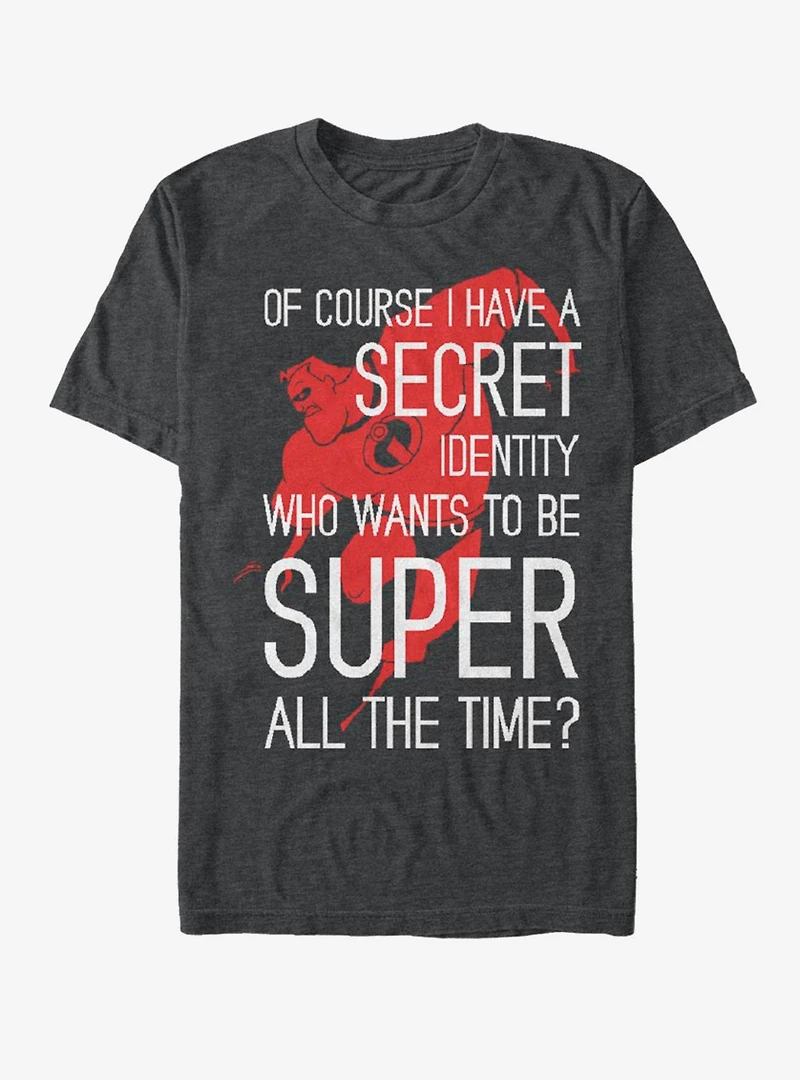 Disney Pixar The Incredibles Secret Identity T-Shirt