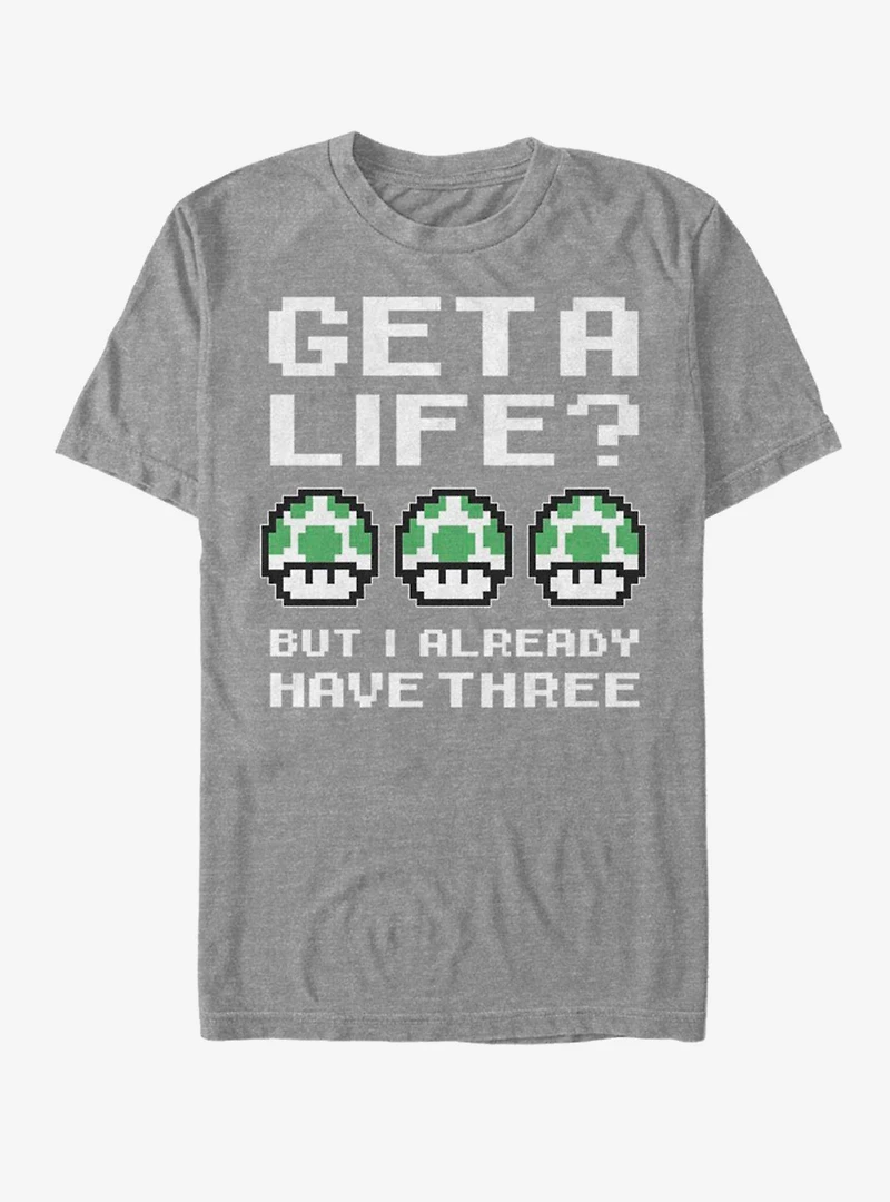 Nintendo Super Mario Three Lives T-Shirt