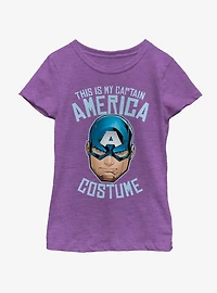 Marvel Captain America Costume Youth Girls T-Shirt