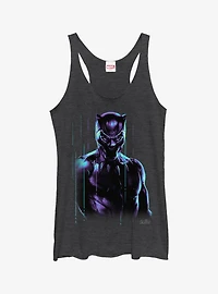 Marvel Black Panther Panther Retro Glow Girls Tank