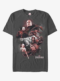 Marvel Spider-Man Red Villains T-Shirt