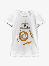Star Wars The Force Awakens BB8 Face Youth Girls T-Shirt