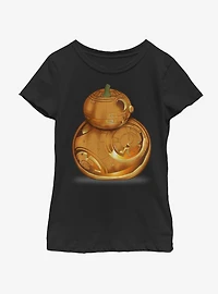 Star Wars The Force Awakens BB Pumpkin Youth Girls T-Shirt