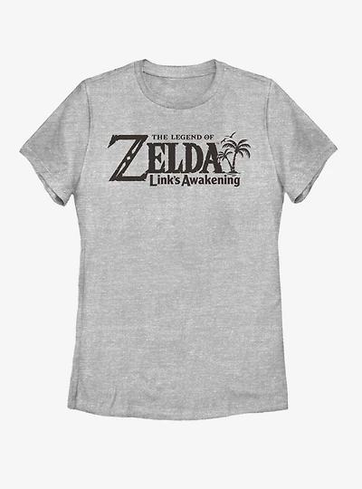 Nintendo Zelda Link's Awakening Logo Womens T-Shirt