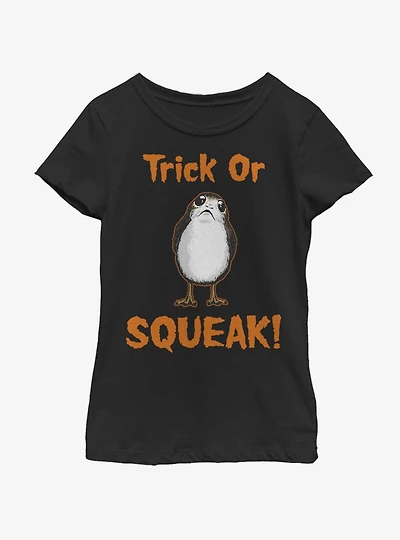 Star Wars The Last Jedi Trick Or Squeak Youth Girls T-Shirt