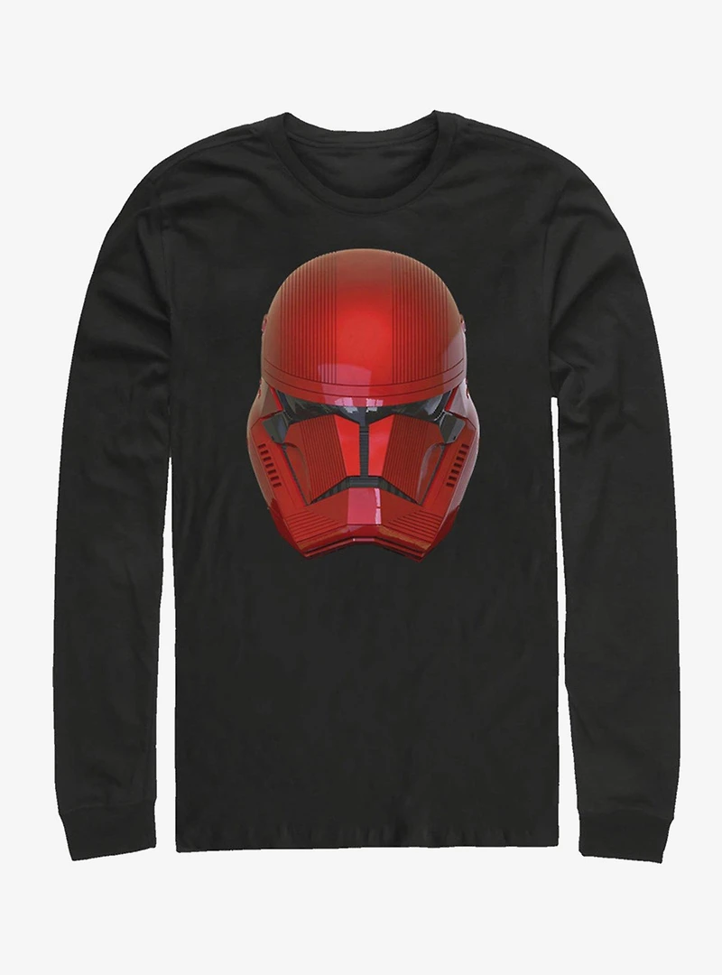 Star Wars Episode IX The Rise Of Skywalker Red Helm Long-Sleeve T-Shirt
