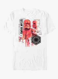 Star Wars Episode IX The Rise Of Skywalker Red Trooper Schematic T-Shirt