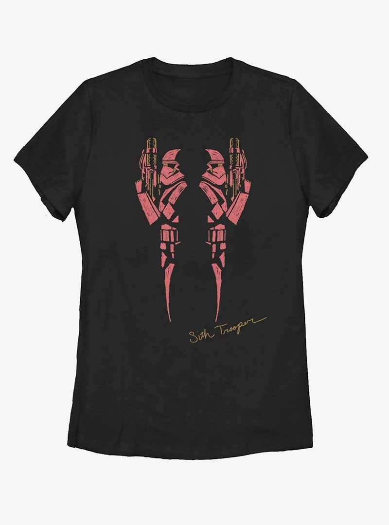 Star Wars Episode IX The Rise Of Skywalker Red Trooper Womens T-Shirt