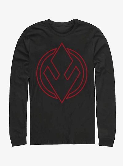 Star Wars Episode IX The Rise Of Skywalker Sith Trooper Emblem Long-Sleeve T-Shirt