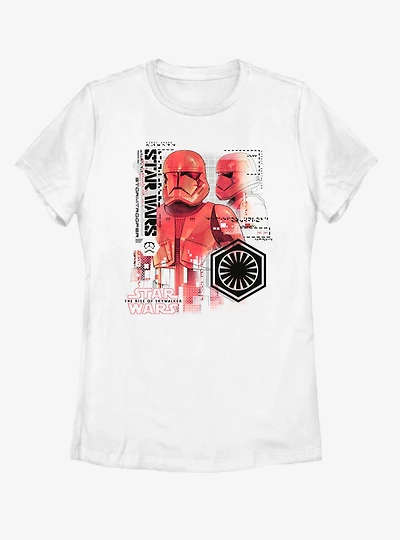 Star Wars Episode IX The Rise Of Skywalker Super Red Trooper Womens T-Shirt