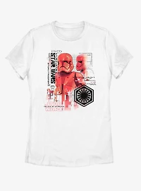 Star Wars Episode IX The Rise Of Skywalker Super Red Trooper Womens T-Shirt