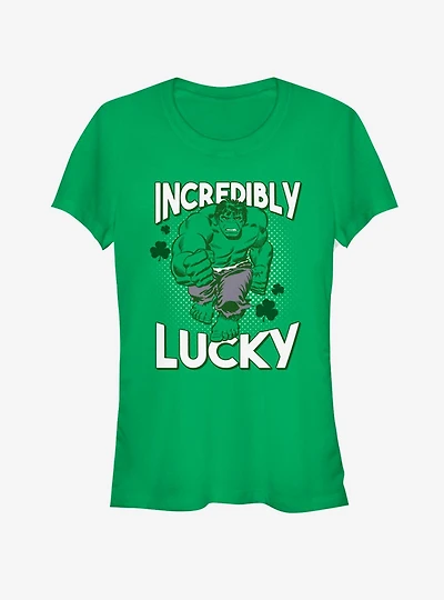 Marvel Hulk Incredibly Lucky Girls T-Shirt