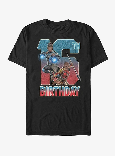 Marvel Black Panther Shuri Okoye 16th Birthday T-Shirt
