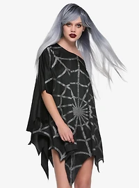 Glitter Web Poncho