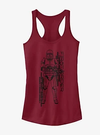 Star Wars Episode IX Rise of Skywalker Red Trooper Project Girls Tank
