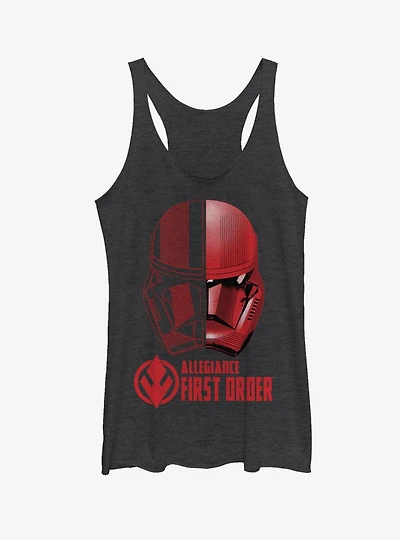 Star Wars Episode IX Rise of Skywalker Red Trooper Split Sith Trooper Girls Tank