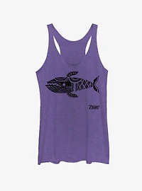 Nintendo The Legend of Zelda: Link's Awakening Whale Glyph Womens Tank Top