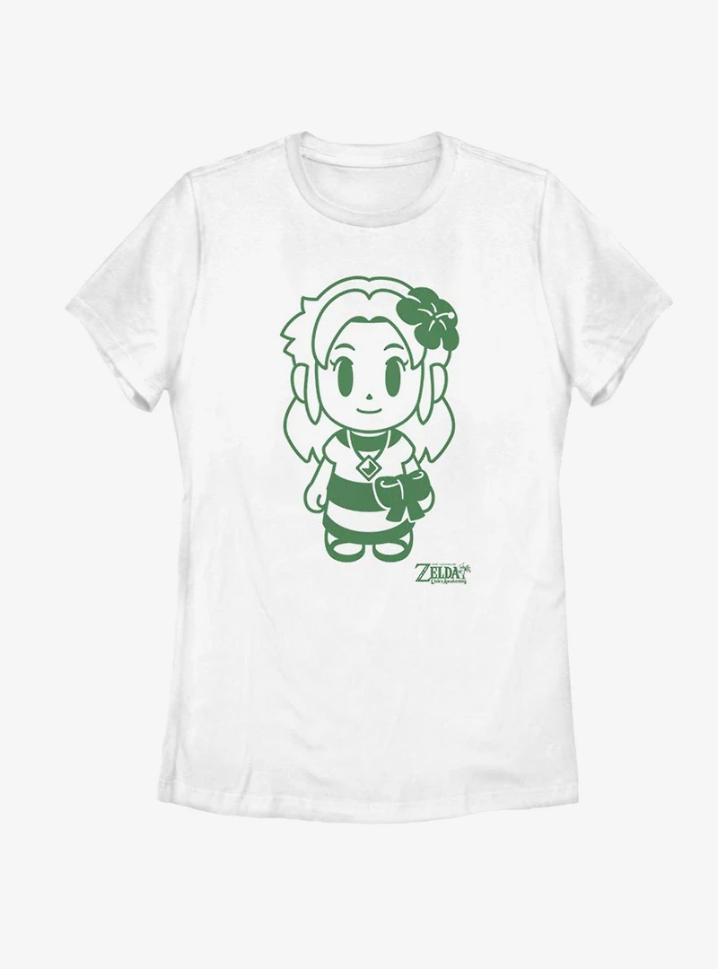 Nintendo The Legend of Zelda: Link's Awakening Marin Avatar Outline Womens T-Shirt