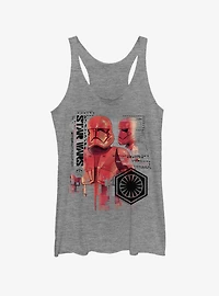 Star Wars Episode IX Rise of Skywalker Red Trooper Schematic Girls Tank