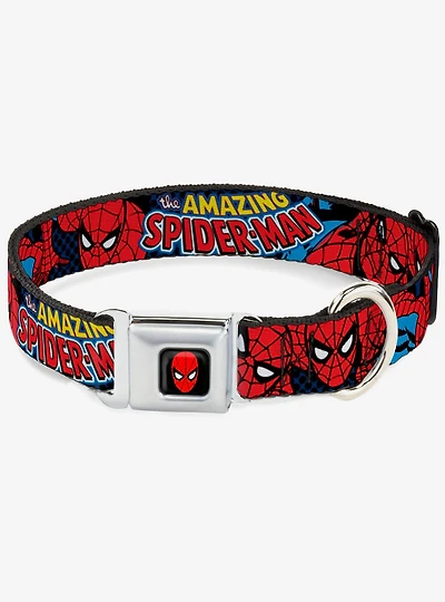 Marvel Amazing Spider-Man Seatbelt Buckle Dog Collar
